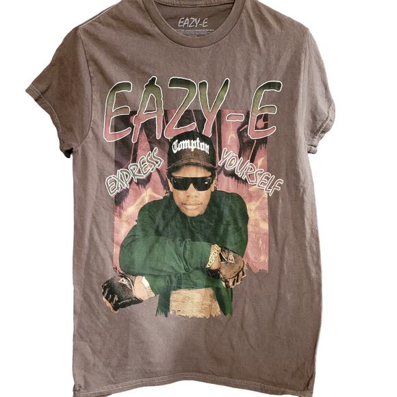 Eazy-E Size Small Brown Band T-Shirt - Picture 1 of 4